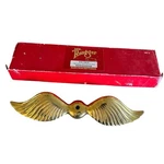 Vintage Mr.roadster Big Feather Radiator Wing, Brass Box. Fixed Price $149.99.