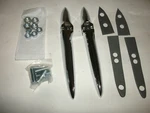 Triumph TR3 , New Chrome Trunk / Boot Hinge Set 2 With Gaskets Fits. Fixed Price $79.95.