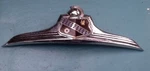 1947 Buick Hood Ornament Emblem, Crest And Chrome Wings Oem No. 1332014. Fixed Price $247.00.