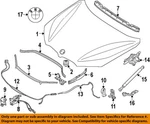 Bmw Oem 20-22 X1 Hood Components-release Cable 51237495843. Fixed Price $26.32.