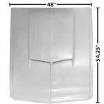 1967 1968 Mustang Hood Smc Fiberglass Scoop Style W/steel Frame Dynacorn 3641U. Fixed Price $1136.95.