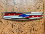 Chevy Cylinder Hood Emblem & Bezel New 1956 Chevrolet. Fixed Price $119.99.