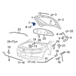 For Volkswagen Jetta 2011-2016 1K8823186F9B9 Front Hood Safety Catch. Fixed Price $111.66.