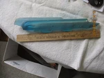 Nos 1942 Chevrolet Flying Lady Blue Plastic Hood Ornament Insert. Fixed Price $94.99.