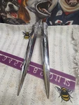 1942-1948 Buick Roadmaster Hood Latch Ornament Release Handle Pair. Fixed Price $88.00.