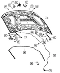 2019-2025 Dodge Ram Genuine Mopar Hood Latch 68361149AB. Fixed Price $60.10.