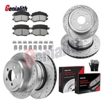 8PC Front Rear Drilled Rotors Brake Pads For 2008-2012 Jeep Liberty Dodge Nitro. Fixed Price $162.99.