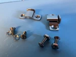 1933 1934 1935 Ford Passenger Car Hood Mount Brackets Stainless With Hardware. Fixed Price $32.75.