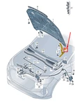 New Audi Q4 E-tron Front Right Bonnet Hinge 89A823302. Fixed Price $35.25.