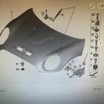 New Mini Cooper F56 Front Left Hood Hinge 41007370303 Original. Fixed Price $95.00.
