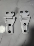 Jeep Wrangler Mopar AA1381-P002AG Hood Hinges Pair White 2018-2023. Fixed Price $50.00.