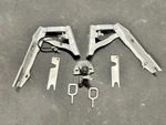 2004-2010 Bmw E60 525I 530I 535I 545I 550I Hood Hinges & Latch Pair Silver. Fixed Price $26.99.