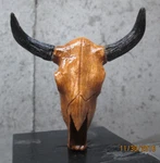 Rare Hand Painted Texas Longhorn Skull Ratrod Hotrod Car Hood Ornament. Fixed Price $42.25.