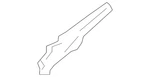Genuine Lexus Cowl Grille Panel Seal 53867-78011. Fixed Price $18.98.