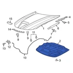 For Dodge Charger 2018-2023 68309048AC Front Hood Insulation Pad. Fixed Price $190.38.