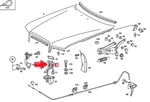New Mercedes Benz Class W126 Bonnet Hood Catch A1268800060 84-90 Original. Fixed Price $72.91.