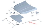 New Mb Gle W167 Rear Left Hand Drive Hood Release Cable A1678801004. Fixed Price $34.93.