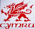 Large 23" Car Bonnet Sticker Welsh Dragon Cymru Vinyl Camper Van Motorhome Decal. Fixed Price $21.52.