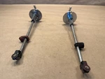 Jaguar Xke E-type Bonnet Release Handle Rod Assembly Chrome Lh Rh Pair Oem. Fixed Price $194.99.