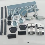 Toyota Land Cruiser FJ40 Windshield Hood Latch Set + Gasket Cushion. Fixed Price $125.00.