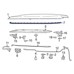 For Jeep Compass 2017-2026 68488241AA Front Hood Seal. Fixed Price $33.31.