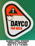 Dayco Fan Belts Glossy Vinyl Decal Sticker - Vintage Racing Automotive Scca. Fixed Price $9.39.