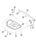 Genuine Mopar Hood Hinge Left 68329105AA. Fixed Price $59.11.