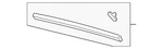 Genuine Volkswagen Weatherstrip 2GG-823-707. Fixed Price $37.34.