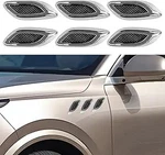 6PCS Car Exterior Hood Side Door Air Vent Cover, Glossy Auto Fen Color: Silver. Fixed Price $14.24.