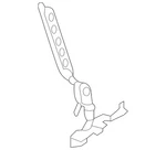 Genuine Porsche Hood Hinge 95B-823-301-F. Fixed Price $62.10.