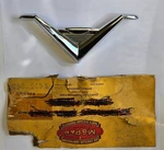 1952 Chrysler & Desoto V Trunk Medallion Chrome 1475965 Nos. Fixed Price $185.00.