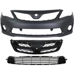 Bumper Cover Fascias Grille Assembly Kit Fits 2011-2013 Toyota Corolla. Fixed Price $227.99.