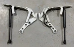 04-10 Bmw X3 E83 Front Left & Right Hood Hinge Set W/support Lift Cylinders Oem. Fixed Price $129.50.