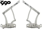 1965-67 Chevy Impala Eddie Motorsports MS149-43P Billet Aluminum Hood Hinges. Fixed Price $700.00.