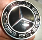 Mercedes Benz 0008172605 Hood Star Emblem Black Edition. Fixed Price $29.99.
