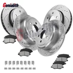 8PC 11.89" Front 12.44" Rear Rotors Brake Pads Kit For Dodge Nitro Jeep Liberty. Fixed Price $159.99.
