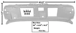 1969-70 Mustang Cowl Upper Panel. Fixed Price $278.45.