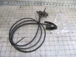 (a) Genuine 1976 Mercedes W115 240D Lower Hood Latch Lock W/ Release & Cable. Fixed Price $60.00.