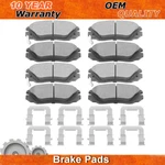 8PCS Front & Rear Ceramic Brake Pad W/clips For 2010 - 2017 Equinox Terrain. Fixed Price $44.29.