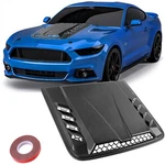 Carbon Fiber Style Hood Scoop Air Flow Cover Decoration Ford Mustang Gt. Fixed Price $56.01.