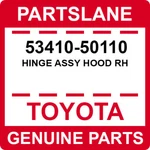 53410-50110 Toyota Oem Genuine Hinge Assy Hood Rh. Fixed Price $43.99.