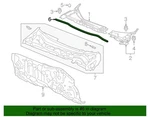 2013-2017 Honda Accord Genuine Seal To Cowl Oem 74143-T2A-A01. Fixed Price $43.33.