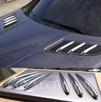 Direct Fit Bonnet Fins Hood Vent Grill Trims For Mercedes R172 Slk Amg Chrome. Fixed Price $47.52.