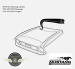 1971 1972 1973 Ford Mustang Merucry Cougar Hood To Cowl Seal. Fixed Price $35.99.