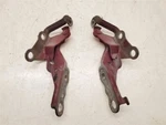 Toyota Corolla, Hood Hinge Pair Lh+rh, 03-08, Red, 3P1, 53410-12410 53420-12330. Fixed Price $57.75.