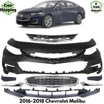 Front Bumper Cover Fascia & Grille Assembly For 2016-2018 Chevrolet Malibu. Fixed Price $330.50.