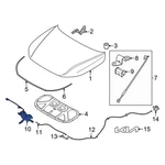 For Kia K4 2025 81130GG000 Front Hood Latch. Fixed Price $129.41.