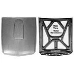 New Goodmark Fiberglass Hood With Steel Reinforcement Fits Mustang GMK3020200652. Fixed Price $1395.81.