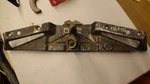 1948 Pontiac Part# 510573 Nos Hood Catch Lever Plate Assembly, All. Fixed Price $75.00.