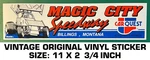 Magic City Speedway - Vintage Original Vinyl Decal Sticker Montana. Fixed Price $9.51.